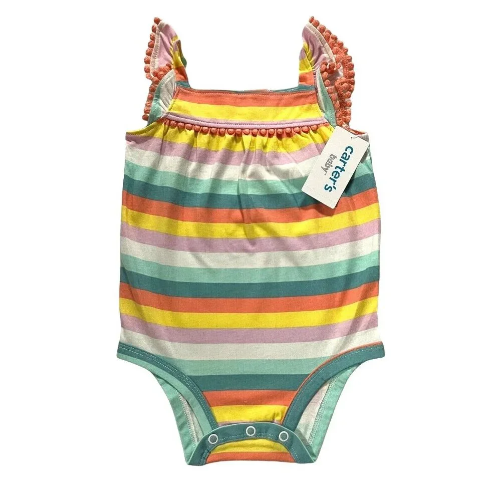 Carters Baby Girl's 2-Piece Pants & Bodysuit Outfit Set 12-24 Month Blue-Multi‎